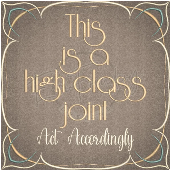 High-Class Joint 10.00 X 9.99 (254mm X 253.7mm)