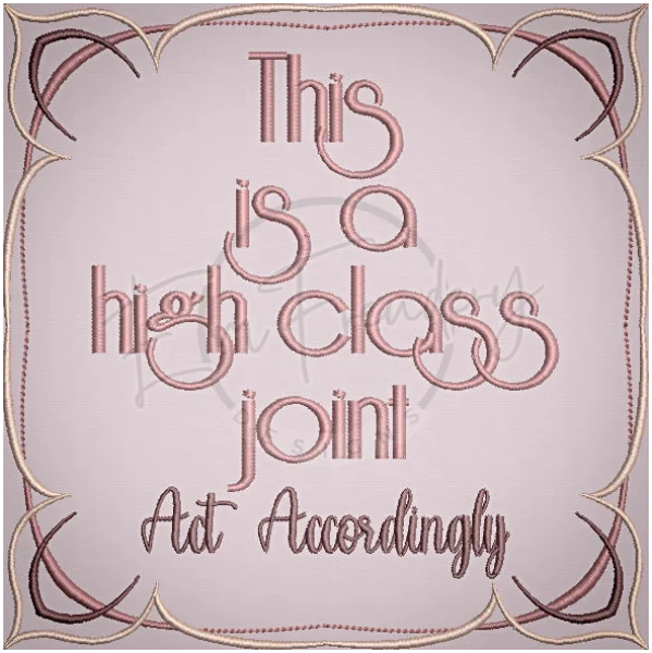 High-Class Joint 6.11 X 6.10 (155.2mm X 154.9mm)