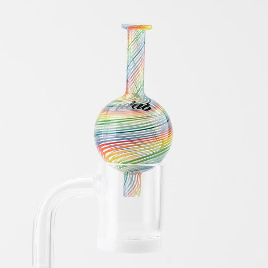 Rainbow Worked Bubble Cap iDab @idabglass
