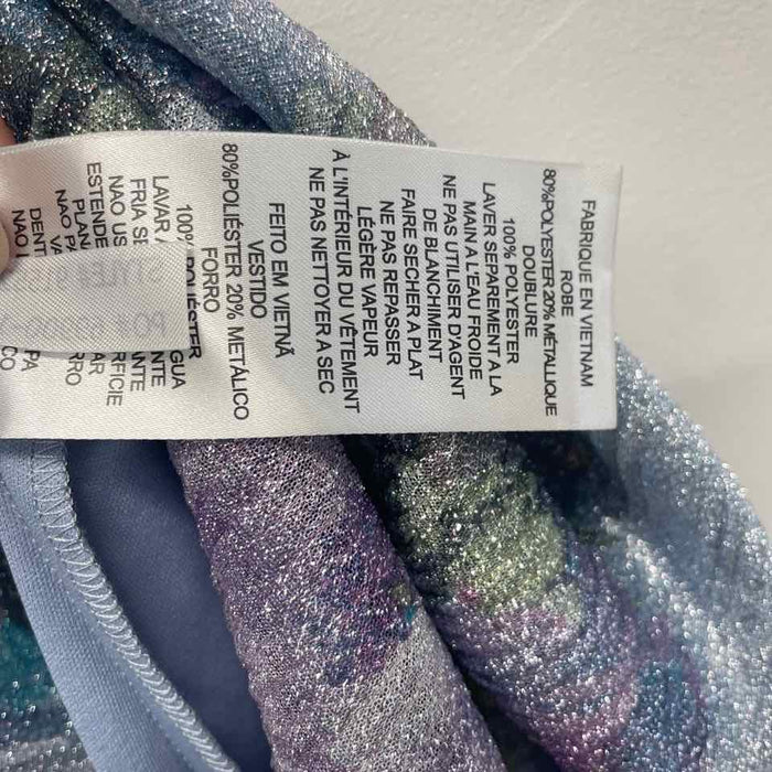 Ignite Evenings Size 12-L Women's Lilac-Multi Shimmer Fit And Flare Dress