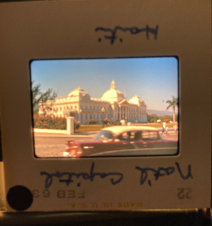 (Haiti) 16 Color 35mm Slides: Port au Prince, Kenscoff, Market, Mountains. (1963).
