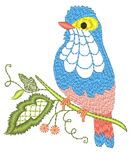 Jacobean Birds [4x4] 11506 Machine Embroidery Designs