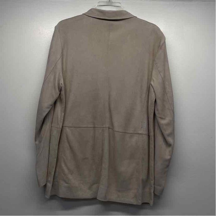 Jakett Women's Size L Beige Solid Blazer Jacket