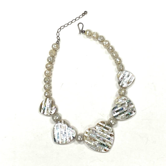 Jay King Abalone Mother of Pearl Reversible Necklace