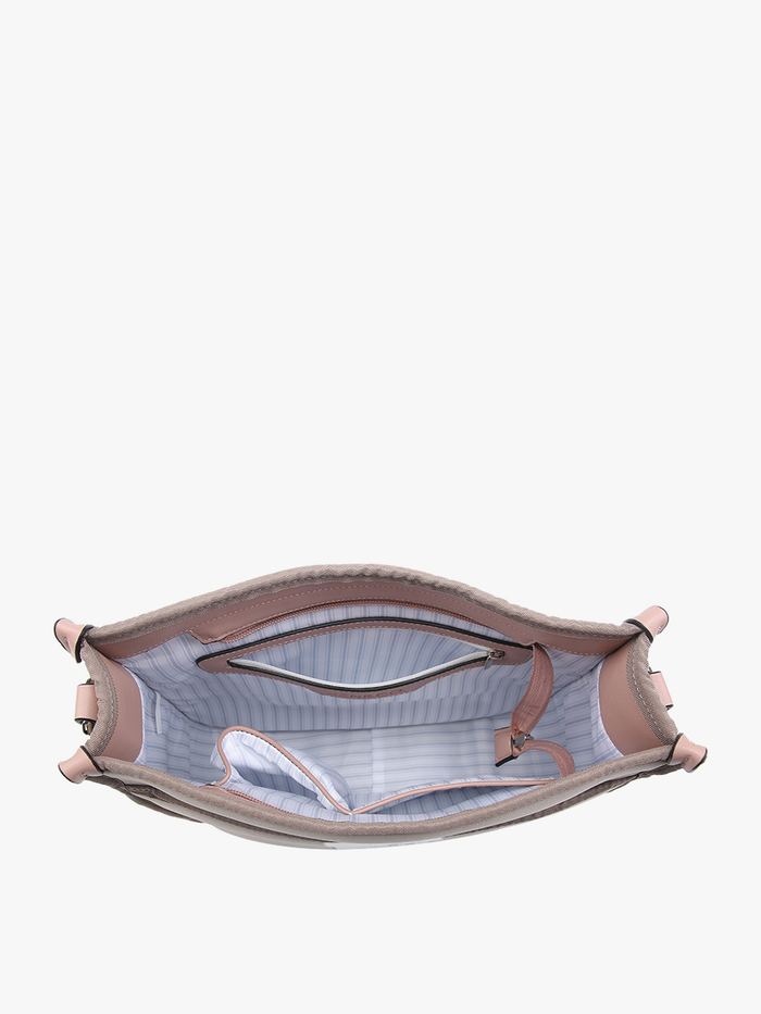 Jolee Printed/Striped Neoprene Crossbody Purse JNC RT (Jen & Co. Outlet)