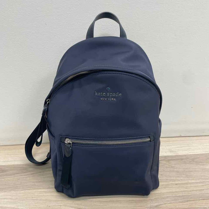 Kate Spade Navy Fabric Solid Backpack Handbag