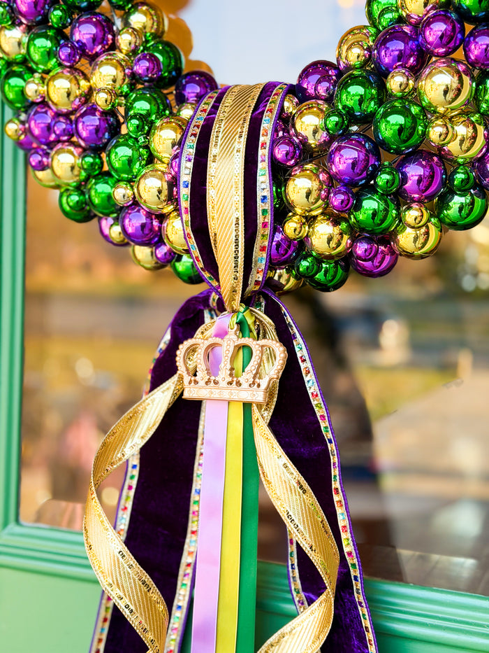 Laissez Luxe Mardi Gras Wreath