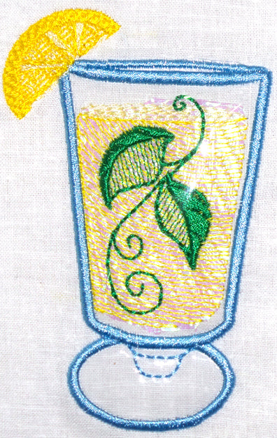 Lemonade Applique  11087 Machine Embroidery Designs