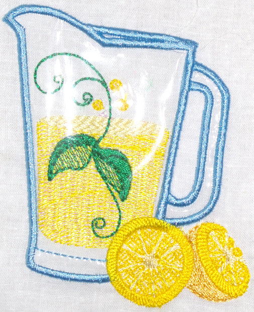 Lemonade Applique  11087 Machine Embroidery Designs