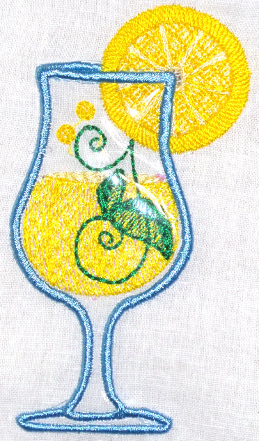 Lemonade Applique  11087 Machine Embroidery Designs