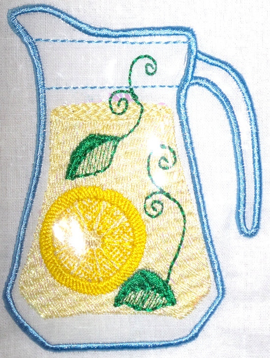 Lemonade Applique  11087 Machine Embroidery Designs