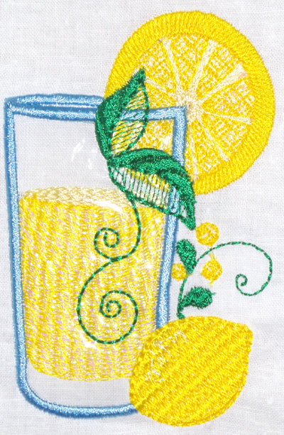 Lemonade Applique  11087 Machine Embroidery Designs