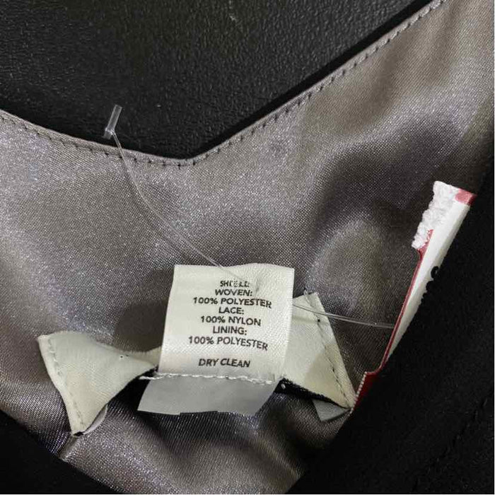 Loft Ann Taylor Size 6P-S Women's Black 2 Tone Fit And Flare Dress