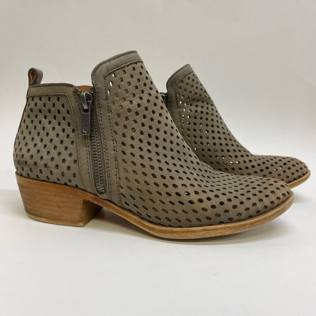 Lucky Brand Size 7 Women's Taupe Cut Out Heel Booties
