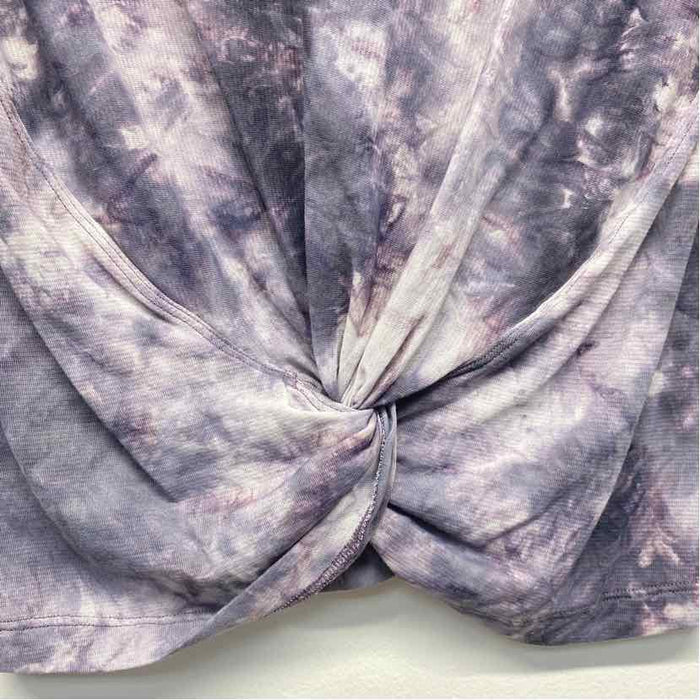 Lululemon Size 4-S Women's Gray-Purple Tie Dye T-Shirt Activewear Top