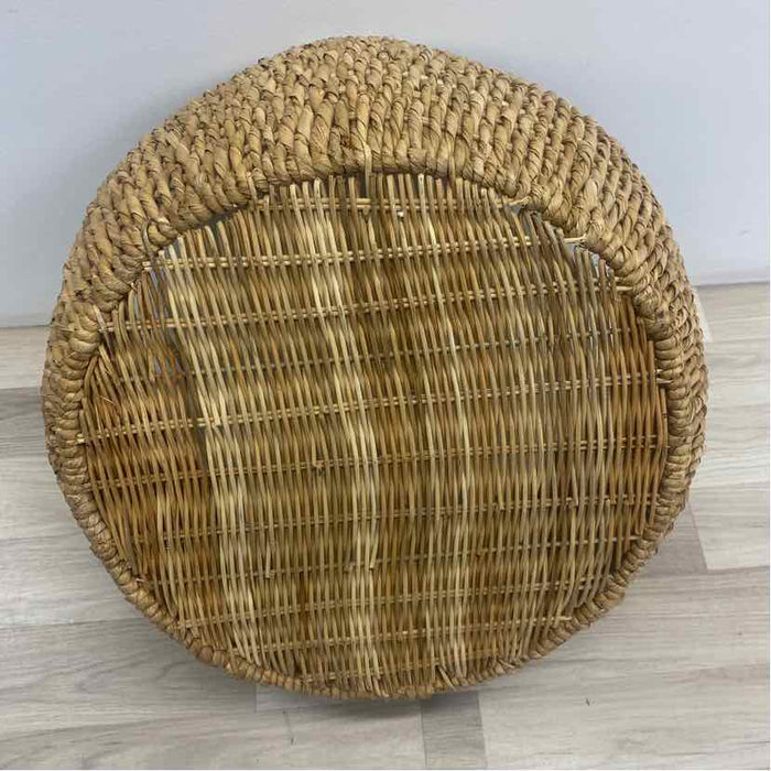 Made in Phillippines Brown Wicker Floor Basket