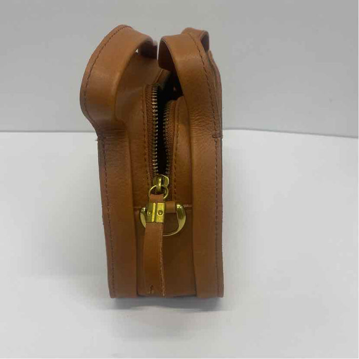 Madewell Caramel Solid Leather Crossbody Crossbody