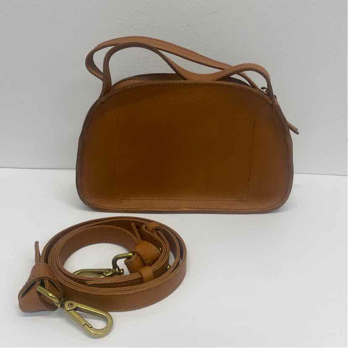Madewell Caramel Solid Leather Crossbody Crossbody