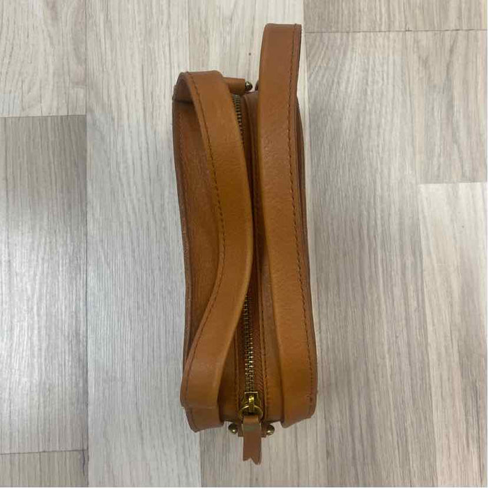 Madewell Caramel Solid Leather Crossbody Crossbody