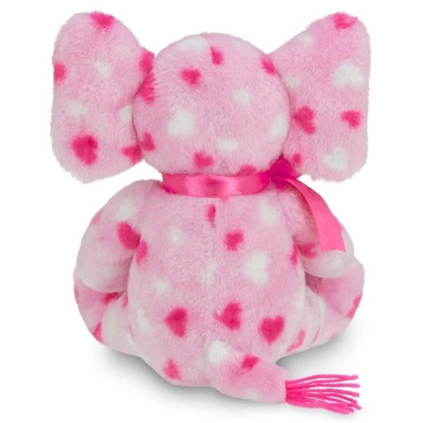 Manny Hugs Plush Stuffed Animal Elephant with Hearts Back