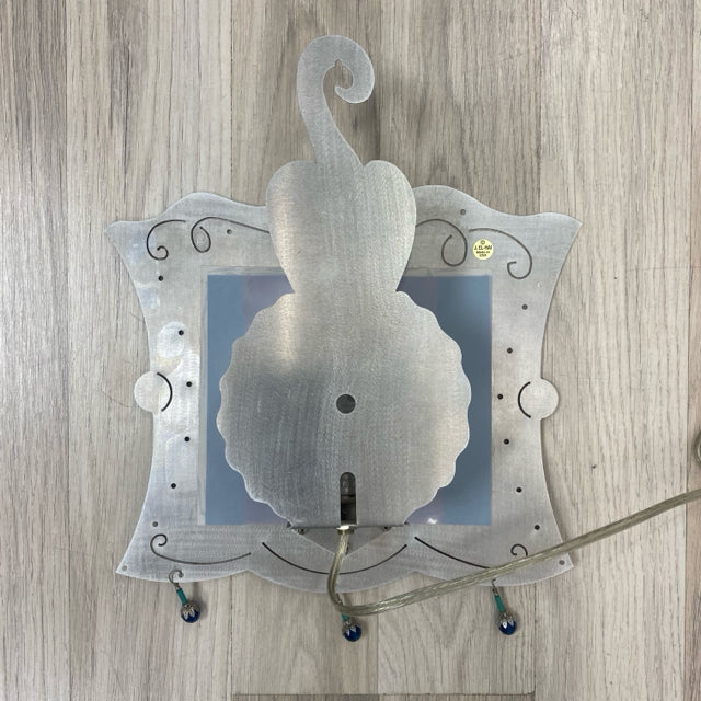 Mermaid Bella Luz Studio Sconce Silver-Red Metal Lamp