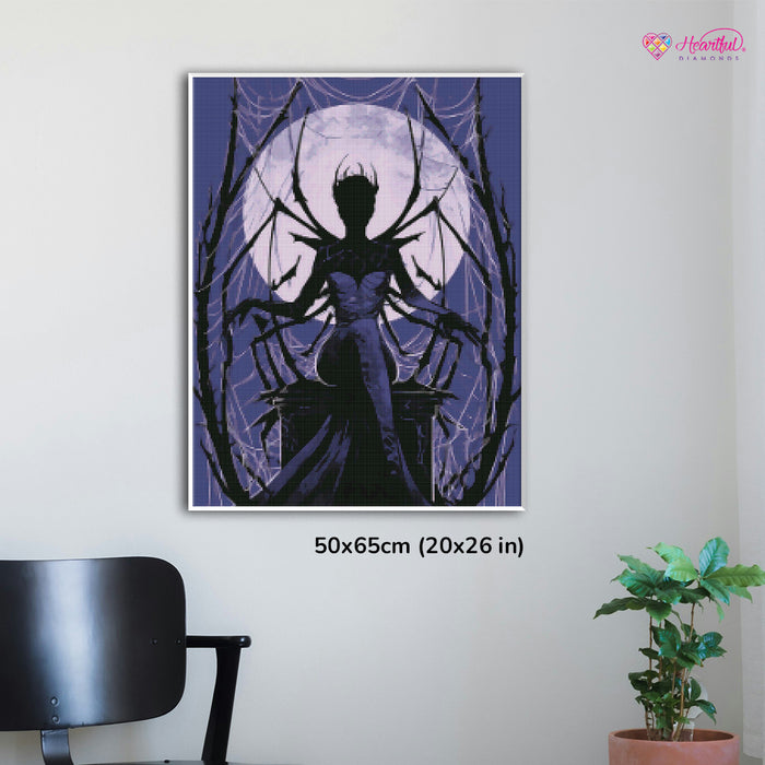 Midnight Web Diamond Painting Kit-50x65cm (20x26 in)-Heartful Diamonds