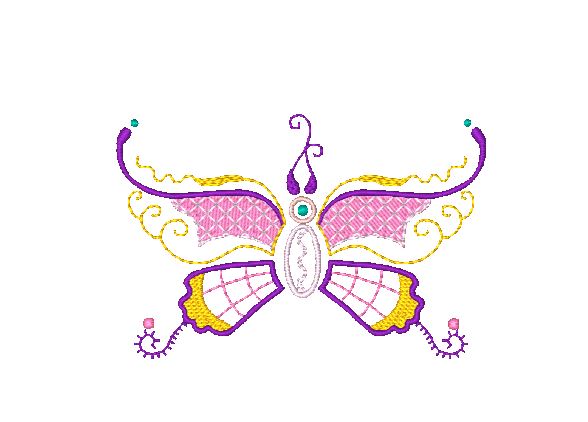 Native Butterflies [4x4] 11200 Machine Embroidery Designs