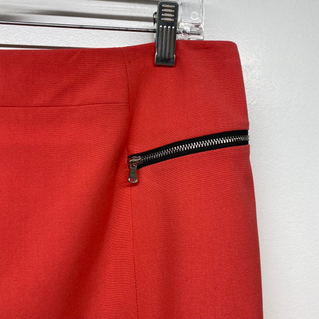 Nine West Women's Size 10 Coral Solid Pencil-Knee Skirt