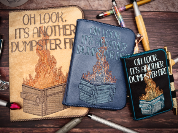 Notebook Cover - Dumpster Fire