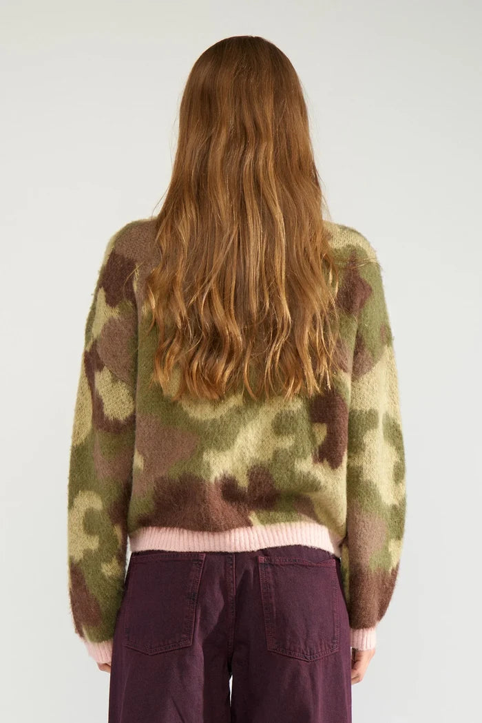 Numph Nucamu Pullover - Calla Green - Precious Sparkle