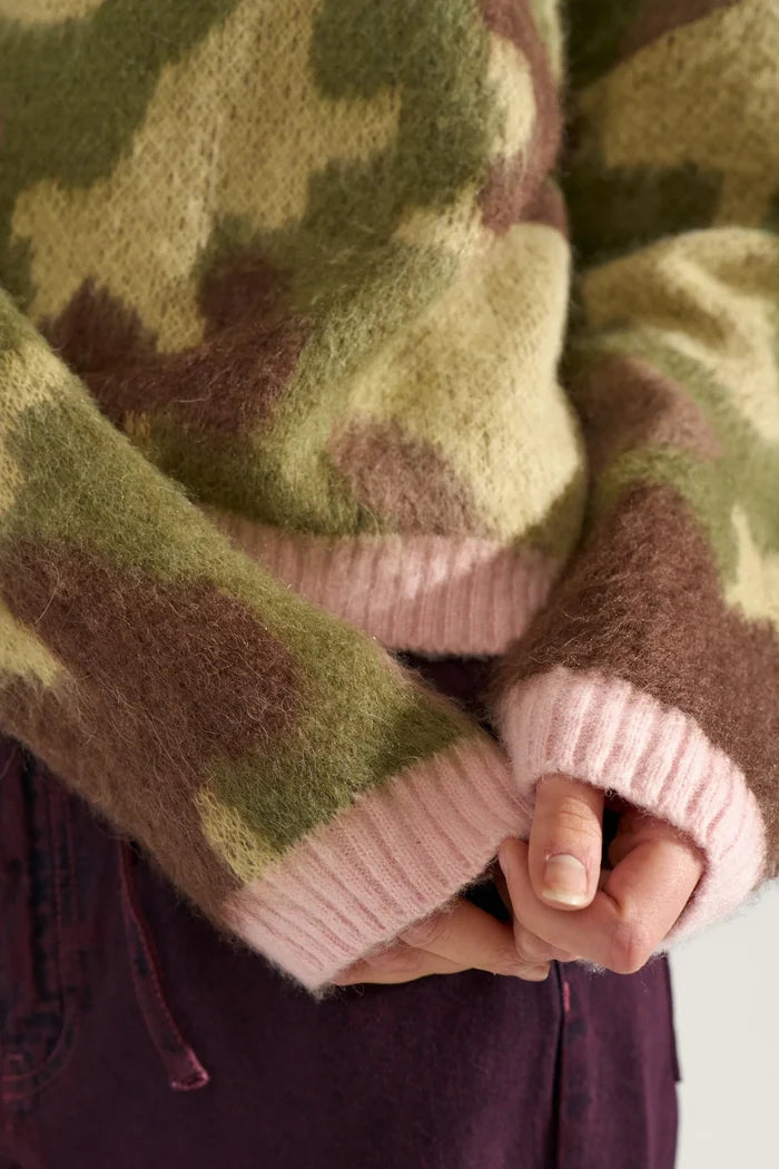 Numph Nucamu Pullover - Calla Green - Precious Sparkle