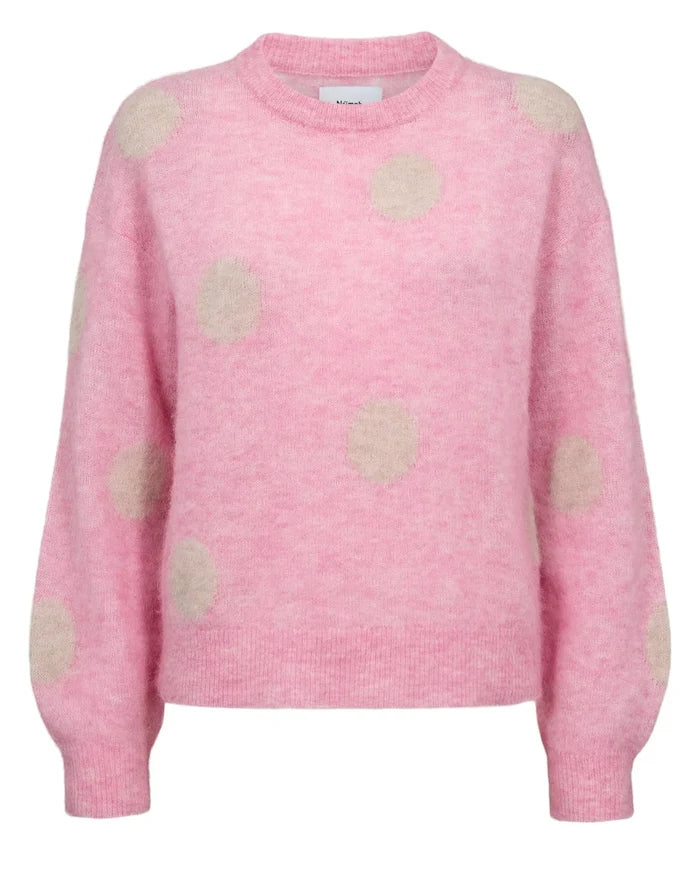 Numph Nusuri Dot Pullover - Bonbon - Precious Sparkle