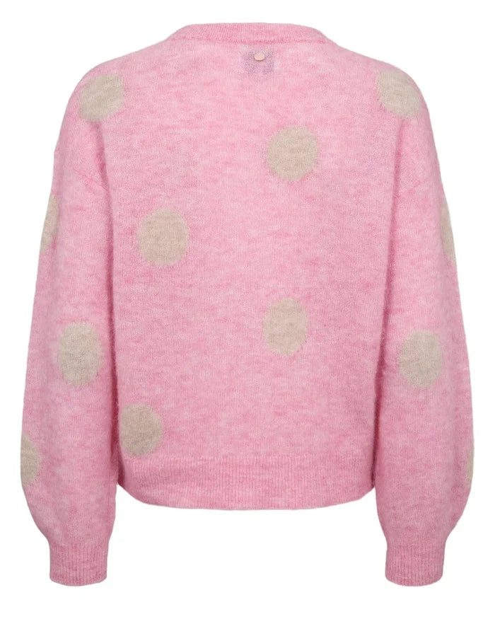 Numph Nusuri Dot Pullover - Bonbon - Precious Sparkle