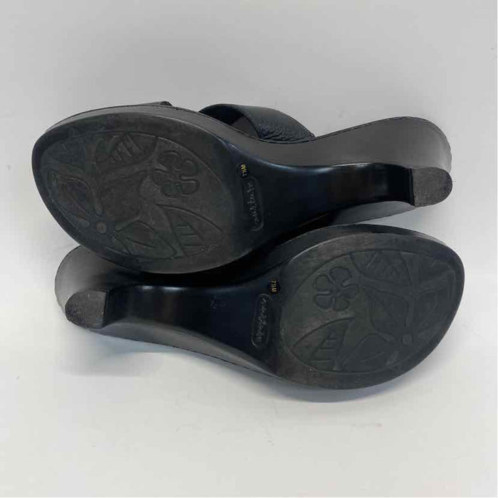 Nurture Size 7.5 Women's Black Solid Heel Sandals