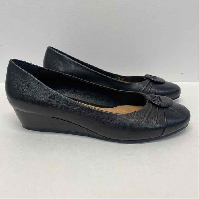 Nurture Size 8.5 Women's Black Solid Wedge Shoes
