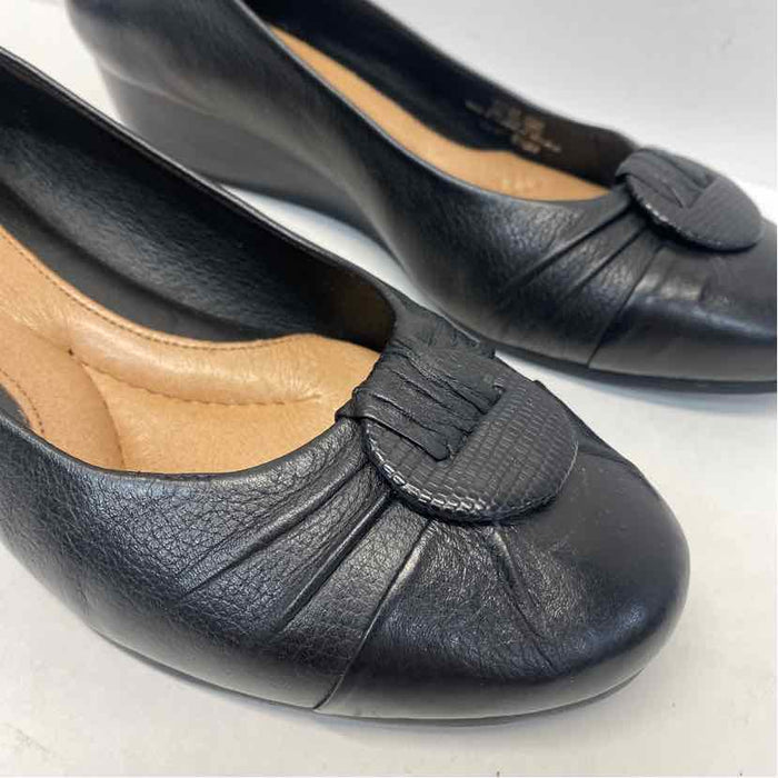 Nurture Size 8.5 Women's Black Solid Wedge Shoes