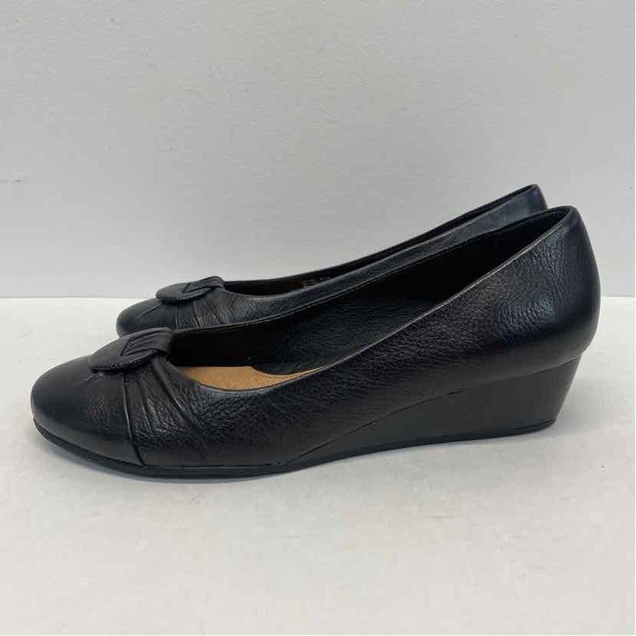 Nurture Size 8.5 Women's Black Solid Wedge Shoes