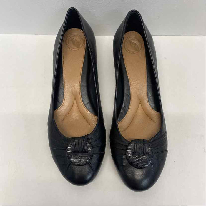 Nurture Size 8.5 Women's Black Solid Wedge Shoes