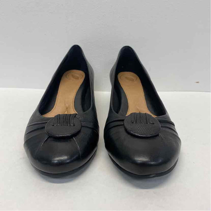 Nurture Size 8.5 Women's Black Solid Wedge Shoes