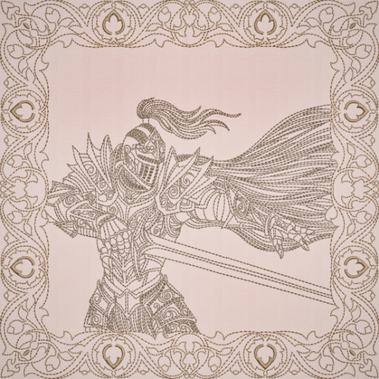 Once Upon A Time Quilt Square - Knight