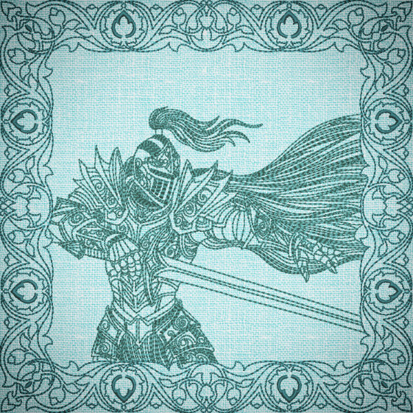 Once Upon A Time Quilt Square - Knight