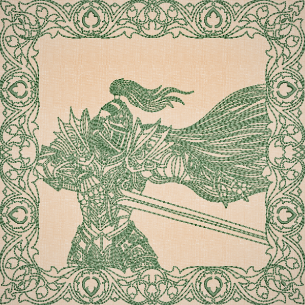 Once Upon A Time Quilt Square - Knight