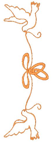 One Color Wedding [5x7] 11194 Machine Embroidery Designs