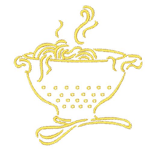 Outline Kitchen Things [4x4]  11442 Machine Embroidery Designs
