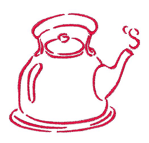 Outline Kitchen Things [4x4]  11442 Machine Embroidery Designs