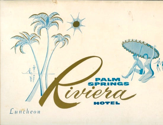 Riviera Hotel Luncheon Menu 1965