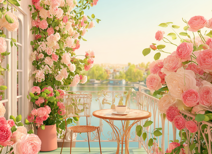 Parisian Balcony Diamond Painting Kit-40x30cm (16x12 in)-Heartful Diamonds