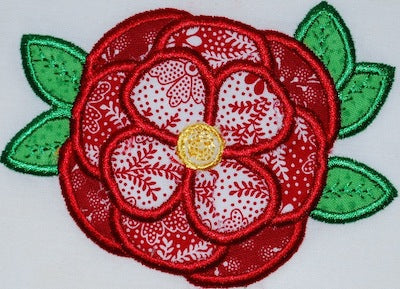 Patchwork Applique Flowers [4x4] 11108 Machine Embroidery Designs