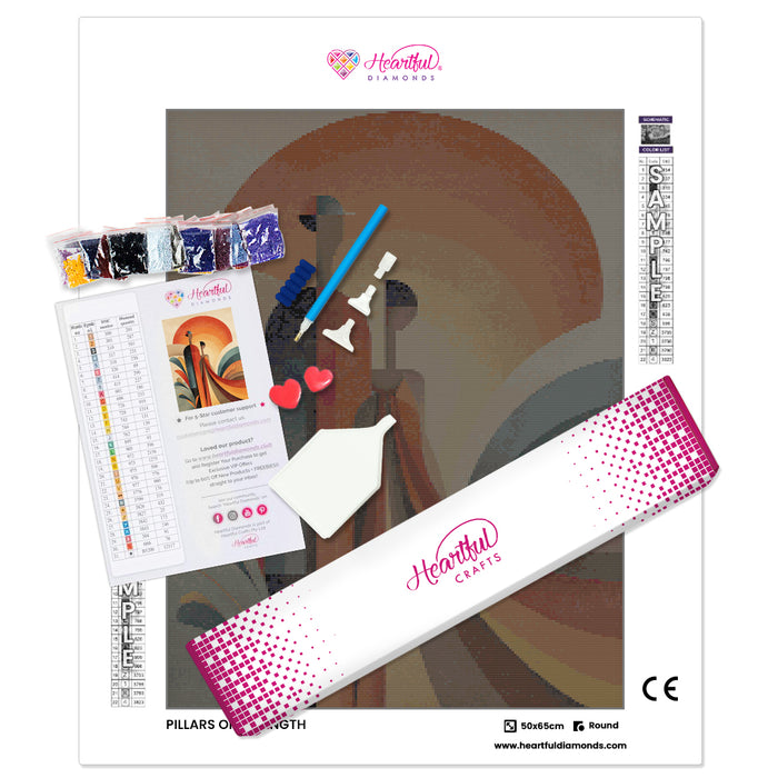 Pillars of Strength Diamond Painting Kit-50x65cm (20x26 in)-Heartful Diamonds