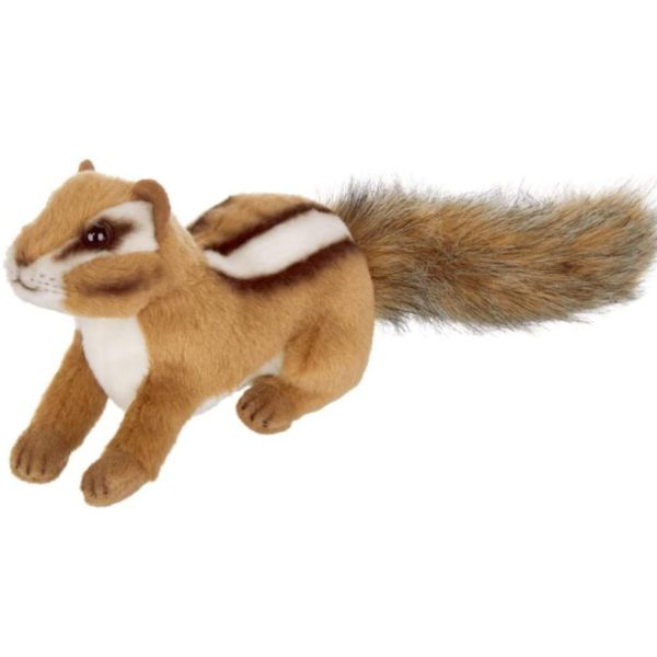 Plush Stuffed Animal Chipmunk Chippie Side Left